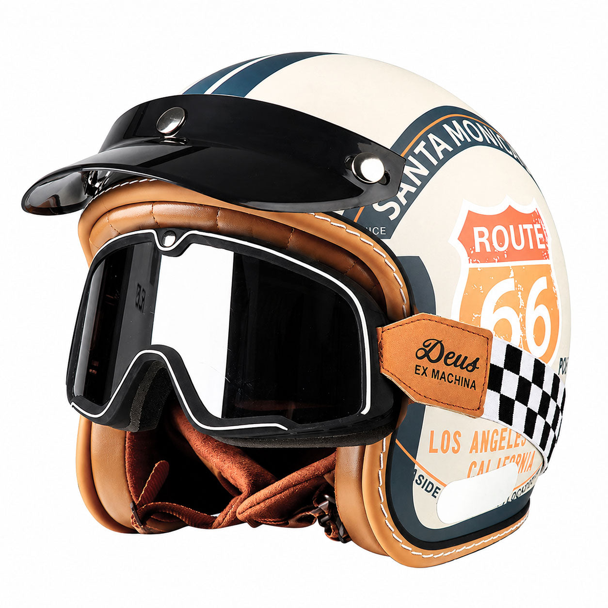DOT Motorcycle Helmet 3/4 Half Helmet-I17