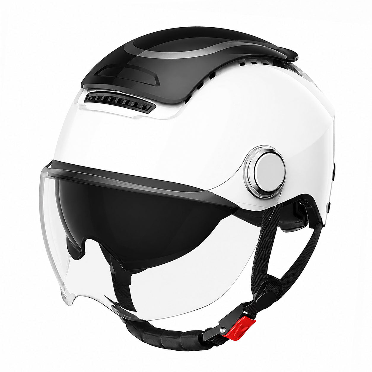Breathable, sun-protective motorcycle half-helmet-I148