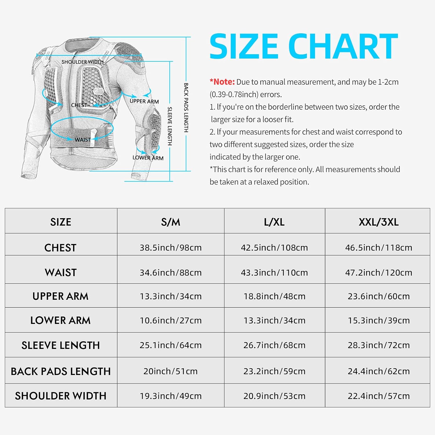 Brand New Professional-Grade CE Level 2 Spine and Chest Protector - J25