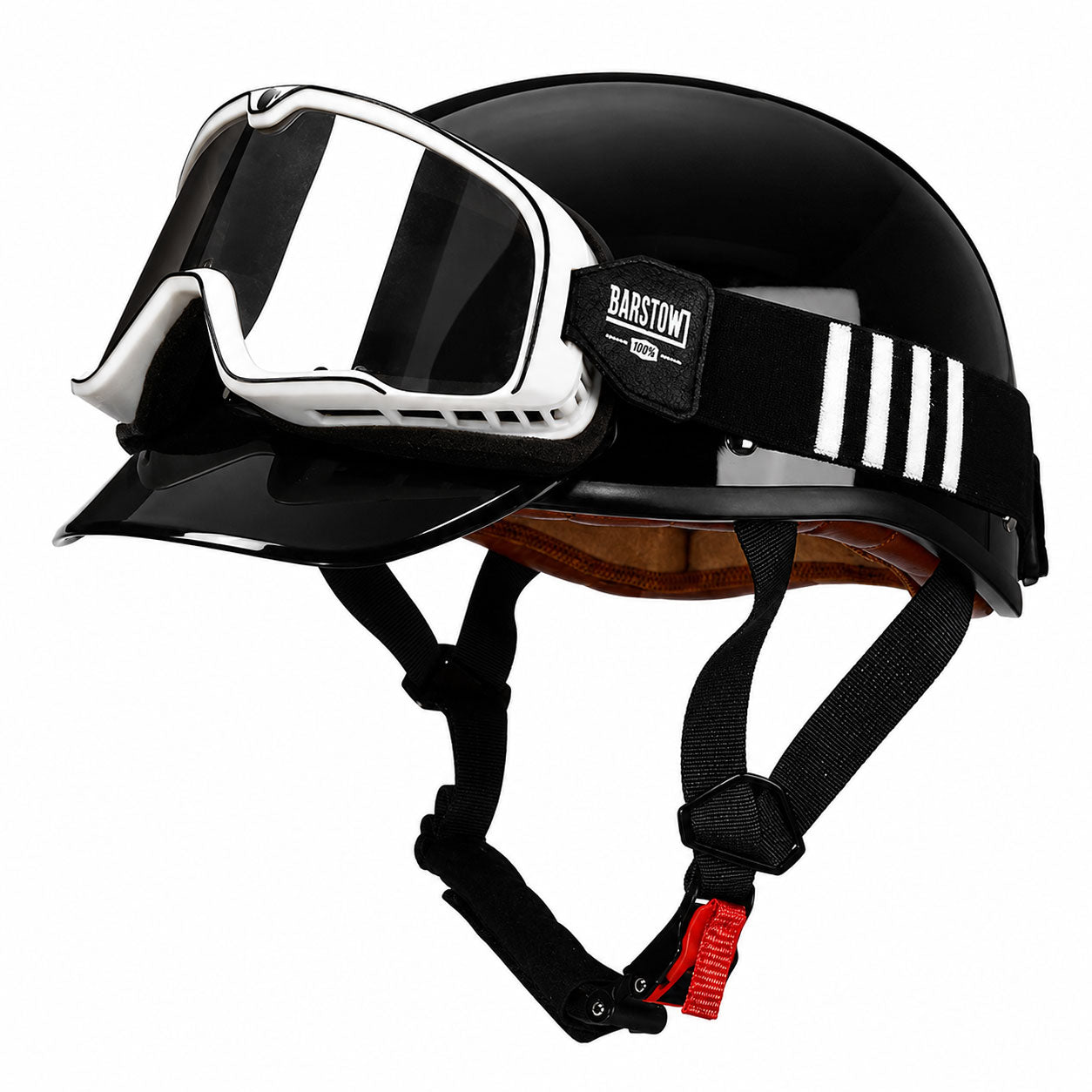 Retro half-helmet, summer travel gear-I18