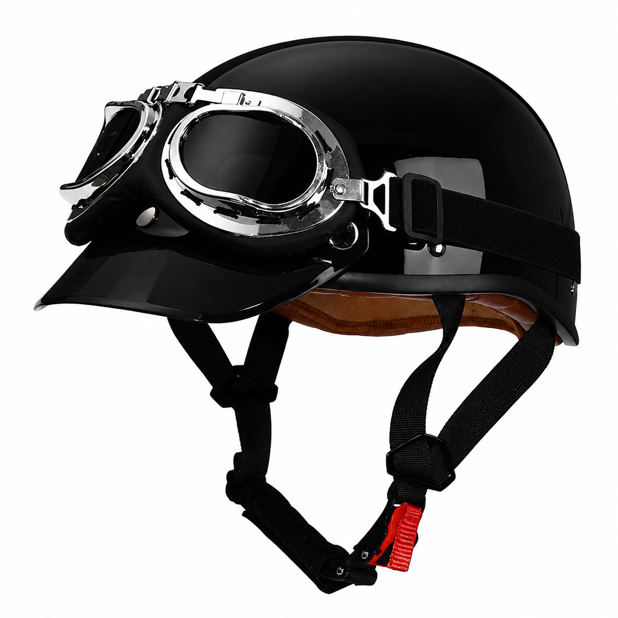 Retro half-helmet, summer travel gear-I18