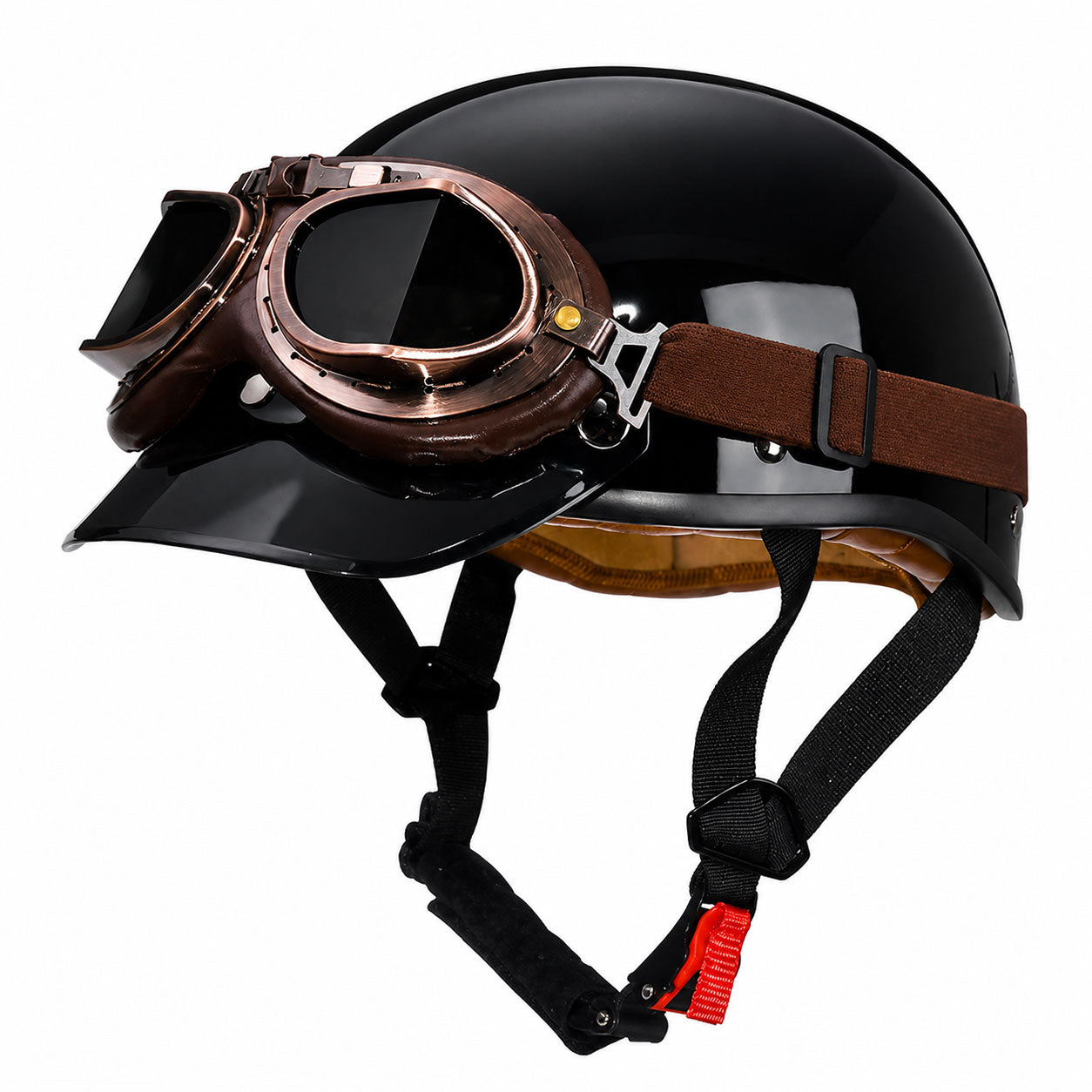 Retro half-helmet, summer travel gear-I18