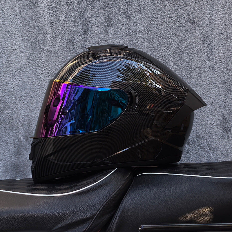 Dual-visor street helmet for sportbikes-I157
