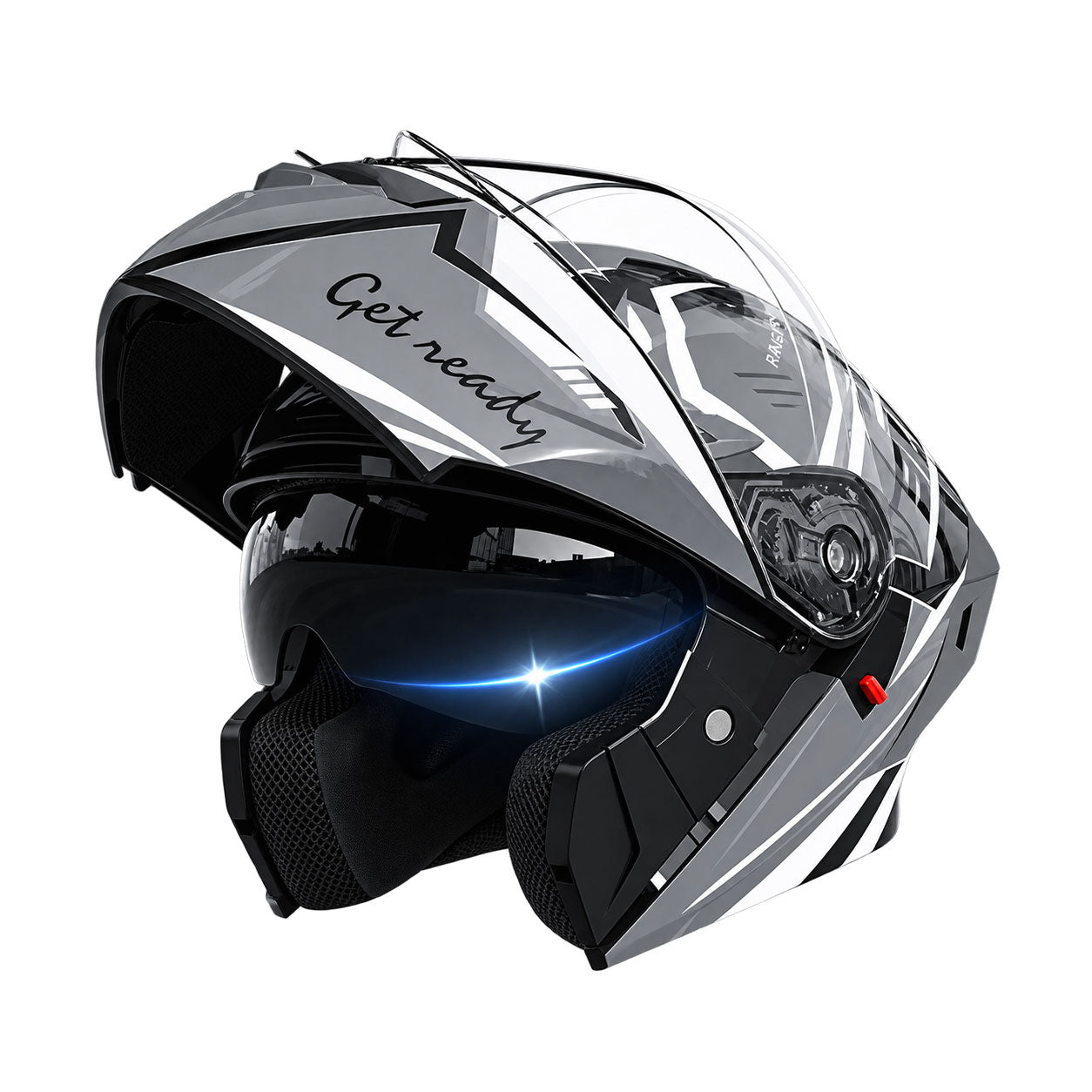 Modular Motorcycle Helmet with Dual Visor-I122