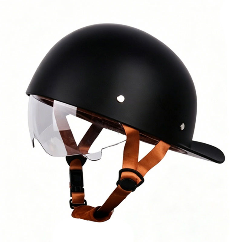Retro cruiser motorcycle half helmet- I07