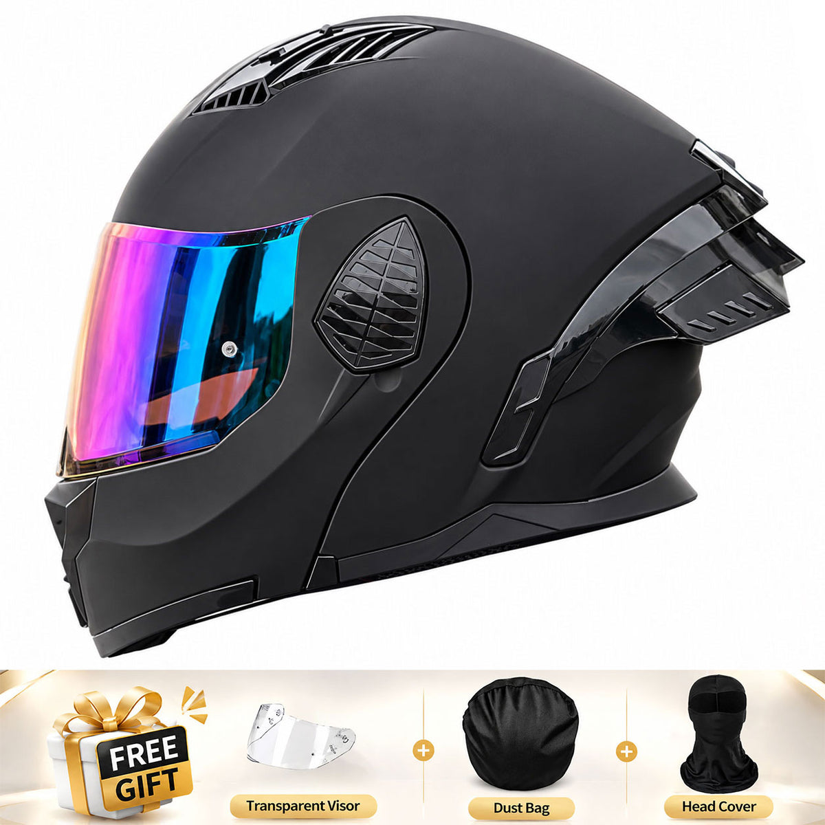Full-face/Modular Motorcycle Helmet for Cruiser Riding-I306