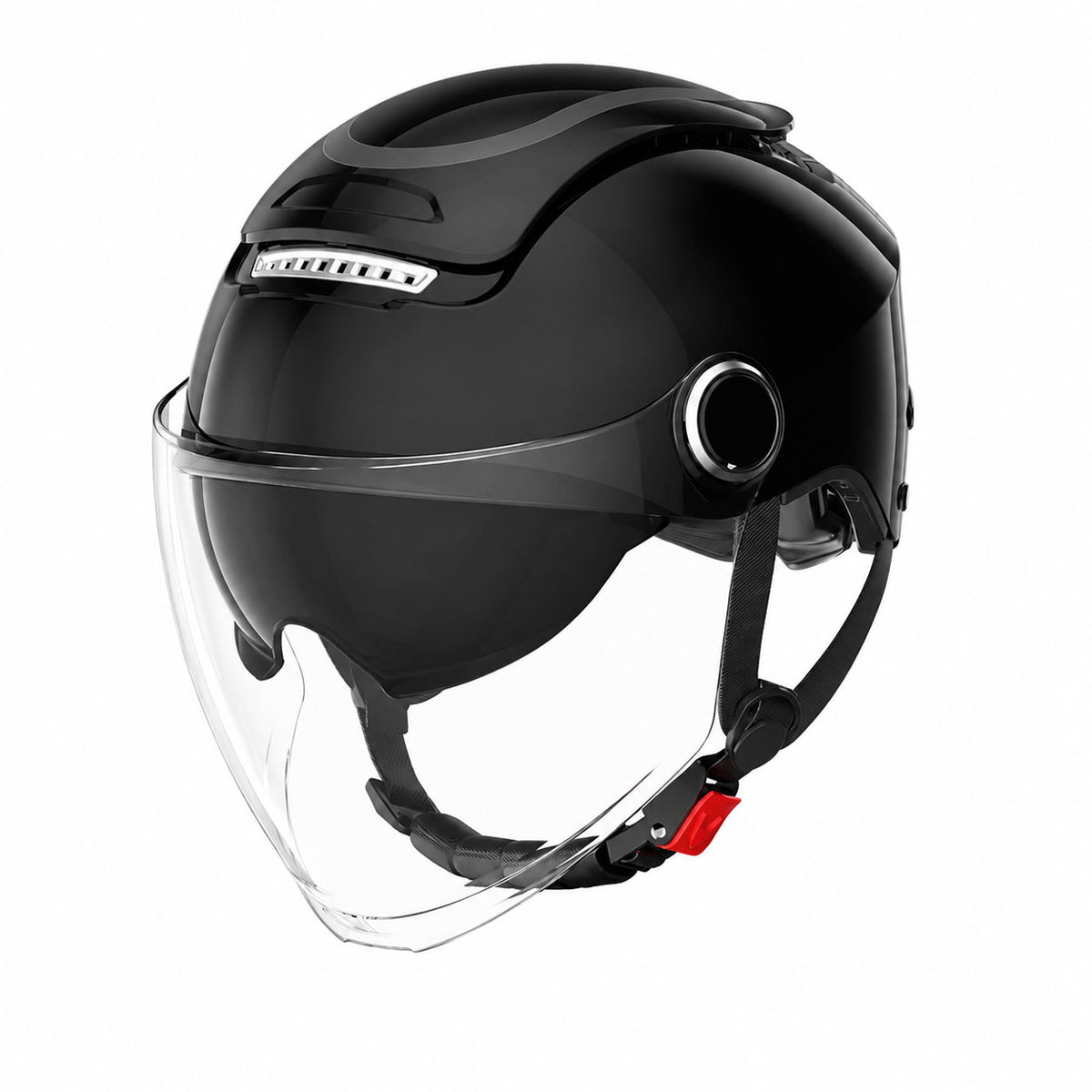 Breathable, sun-protective motorcycle half-helmet-I148
