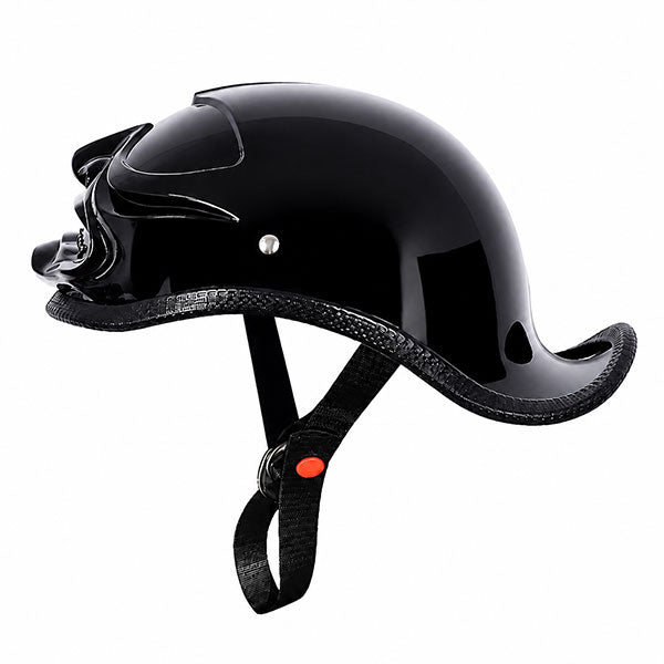 Classic ducktail motorcycle half-helmet Harley style — I41
