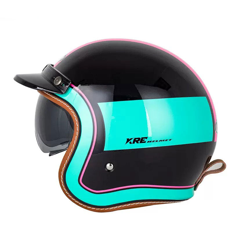 Retro Route 99 Open Face Motorcycle Helmet DOT Approved-I09 Retro Route 99 Open Face Motorcycle Helmet DOT Approved-I09