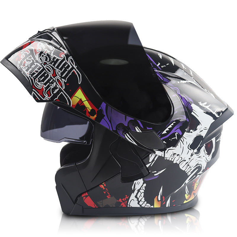 Windproof and noise-reducing full-face racing helmet-I92