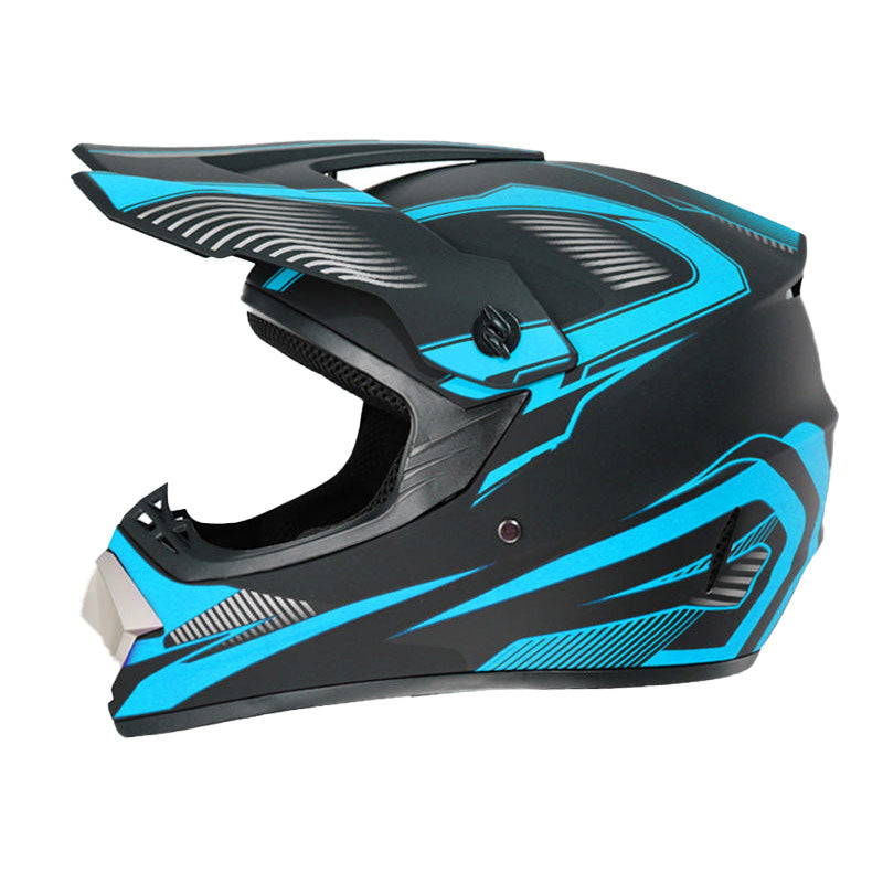 Full-face graffiti-style motocross helmet-I84