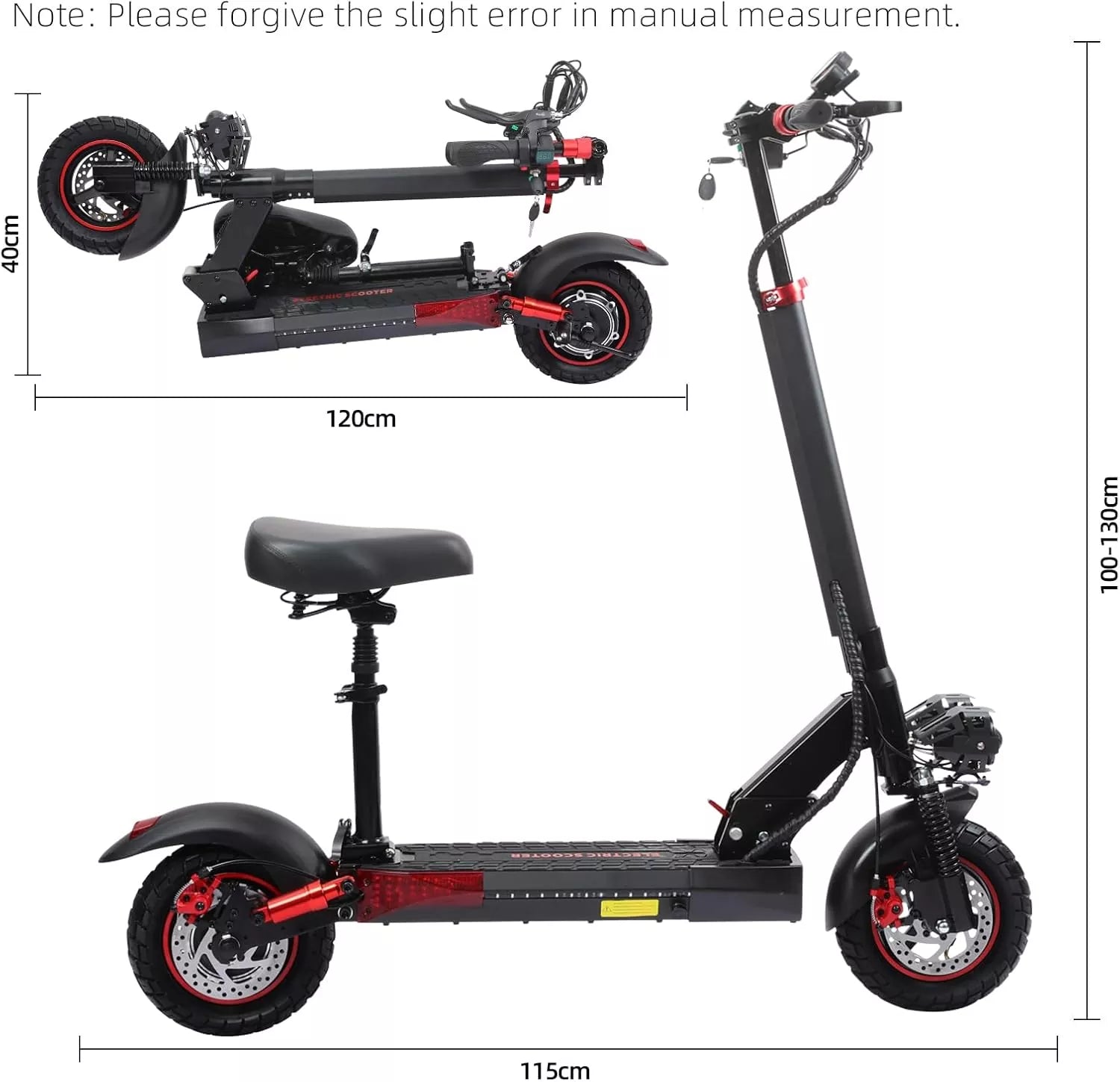 800W Electric Scooter 48v-15ah-J11