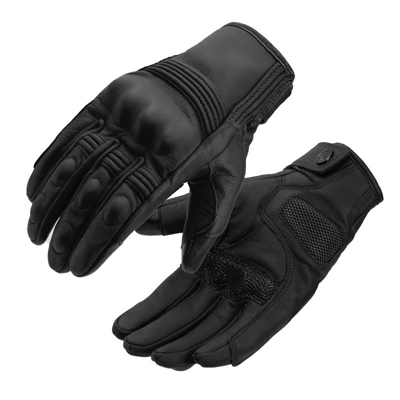 Genuine leather retro cruiser motorcycle gloves for all seasons-G95