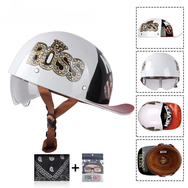 Baseball Motorcycle Helmet DOT Certification - I07