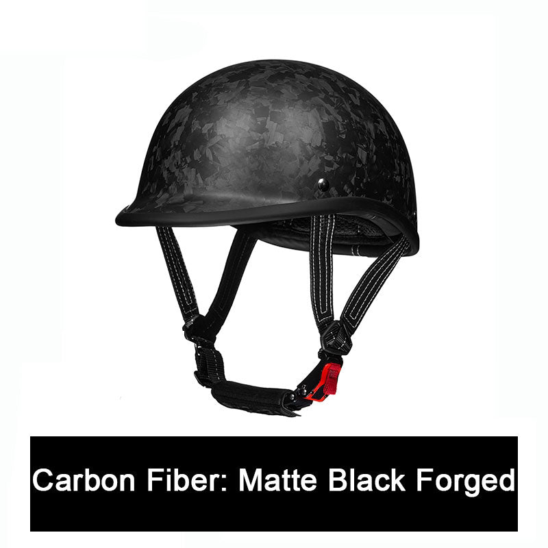 Carbon fiber motorcycle half-helmet cruiser helmet-I52