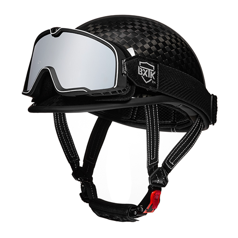 KTVMOTO Carbon fiber motorcycle half-helmet cruiser helmet-I52
