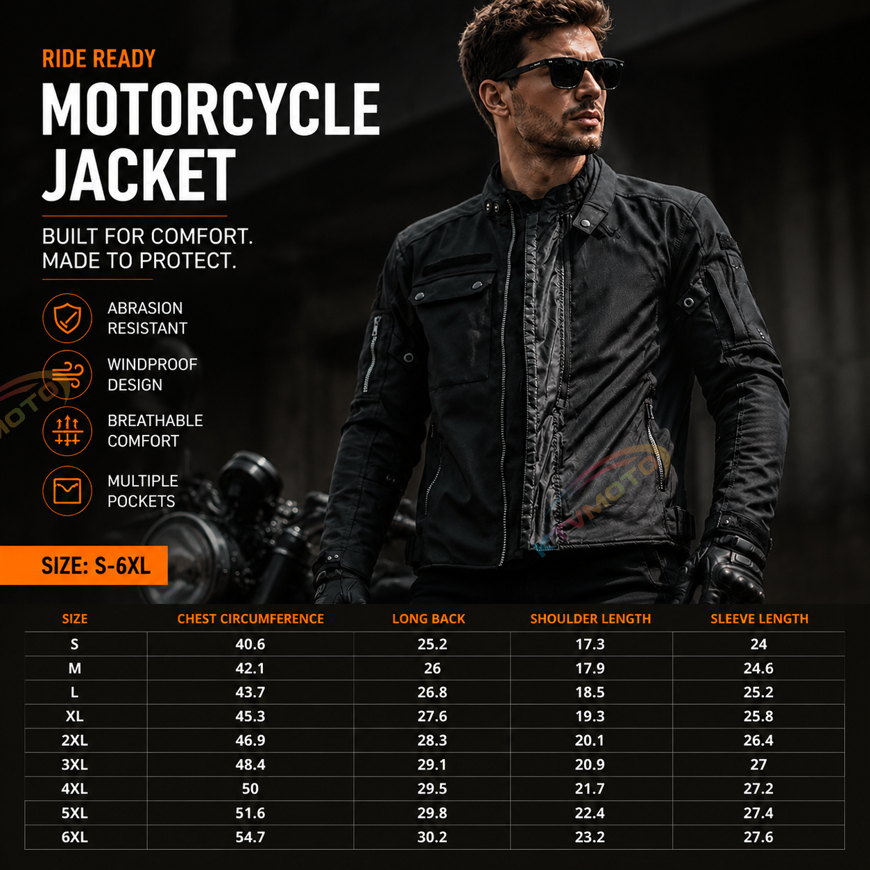 CE Windproof and waterproof motorcycle riding gear-J87