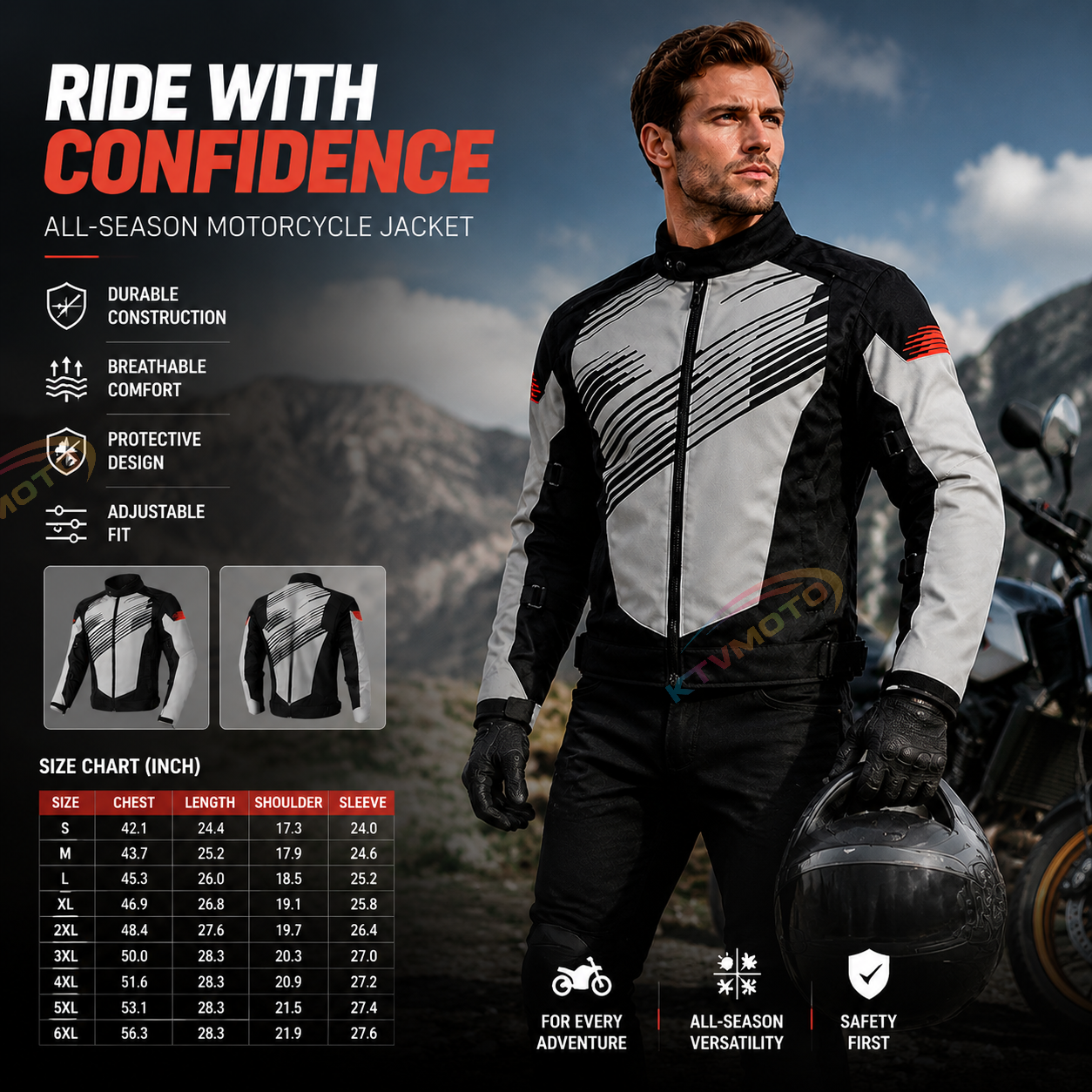 Waterproof, thickened motorcycle riding gear-J90