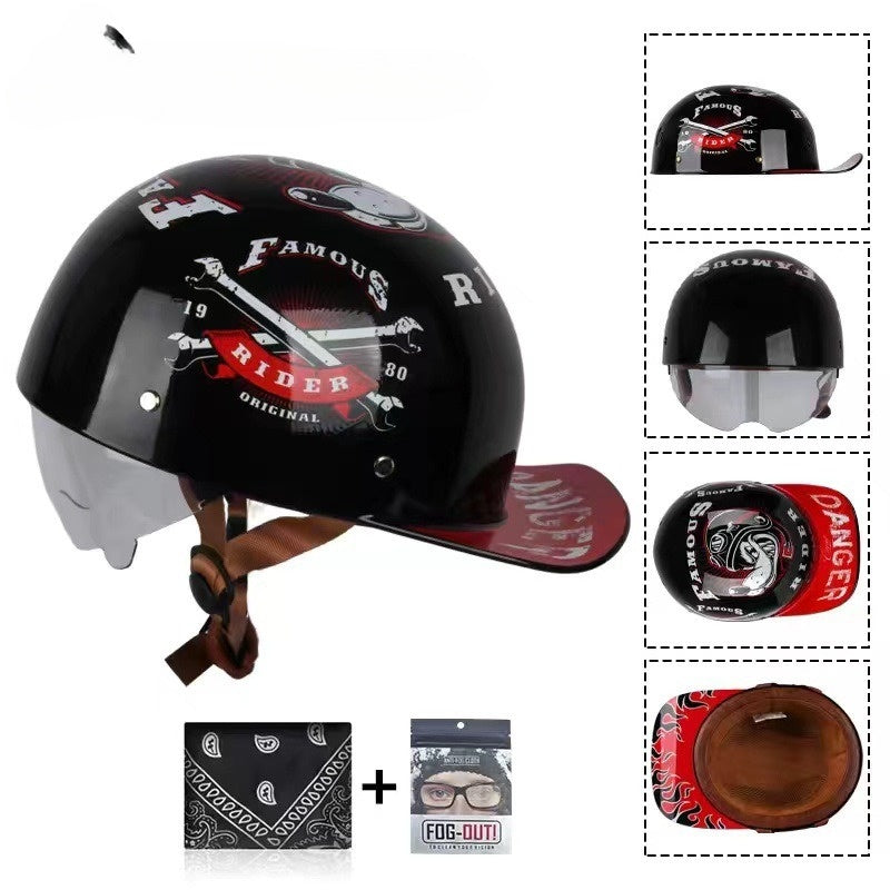 Baseball Motorcycle Helmet DOT Certification - I07