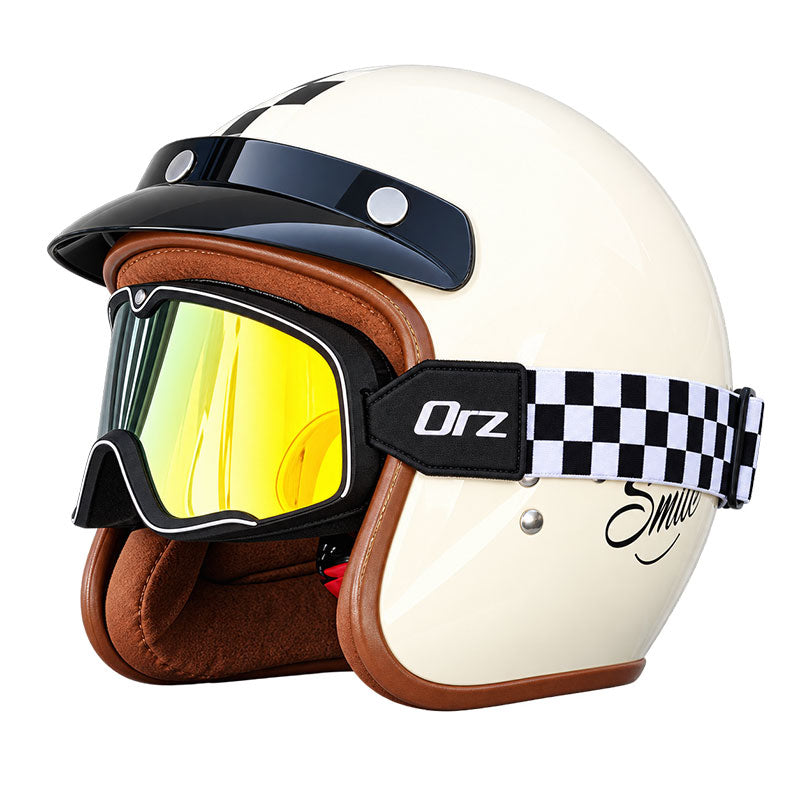 KTVMOTO Retro rally motorcycle helmet-I24