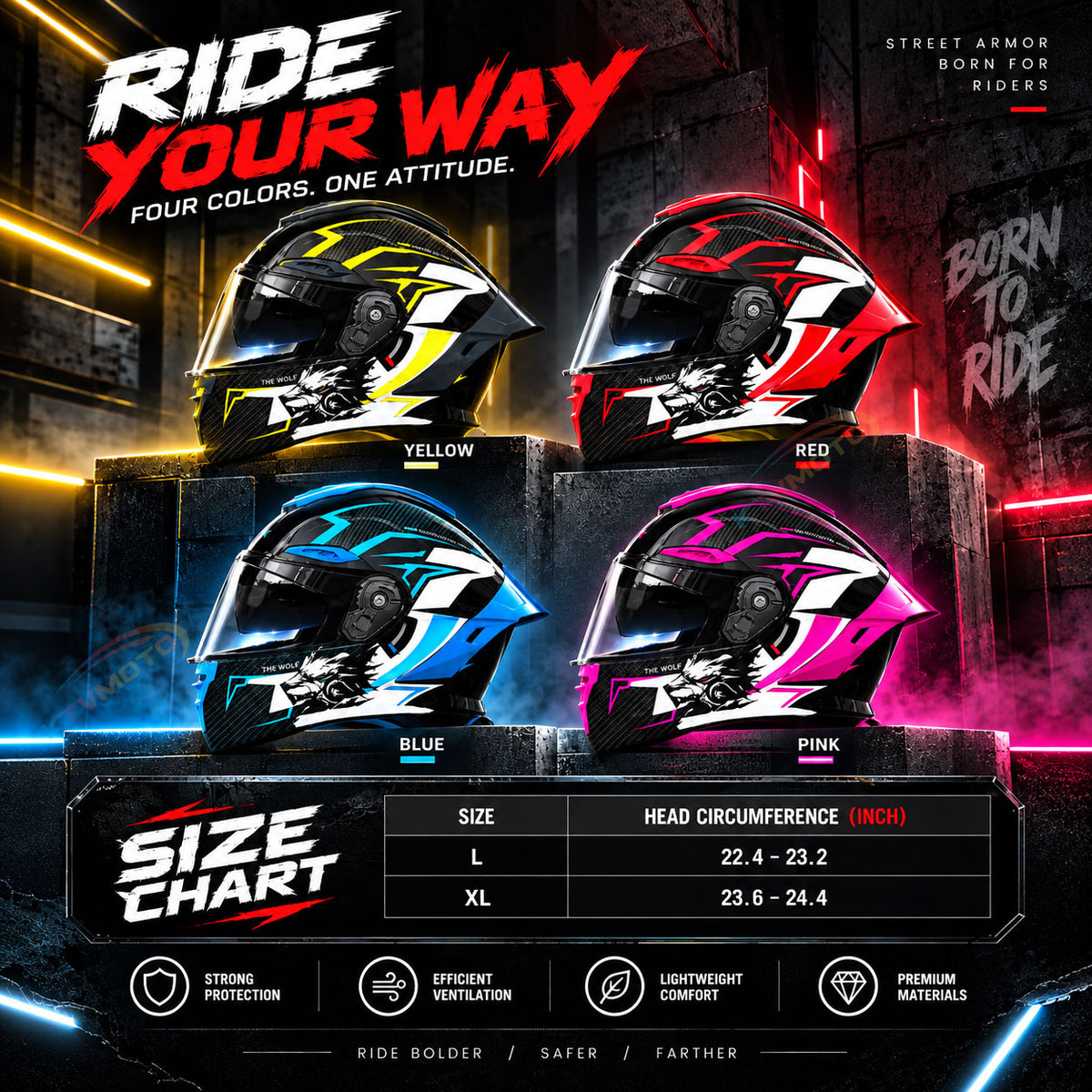 DOT-Certified Modular Motorcycle Helmet with Dual Visors (All-Season)-I287