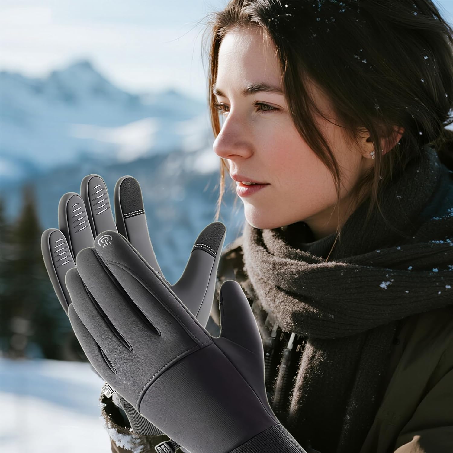 Heated Touchscreen Winter Gloves for Winter Sports Cycling Hunting