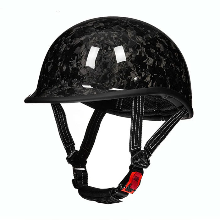 Carbon fiber motorcycle half-helmet cruiser helmet-I52