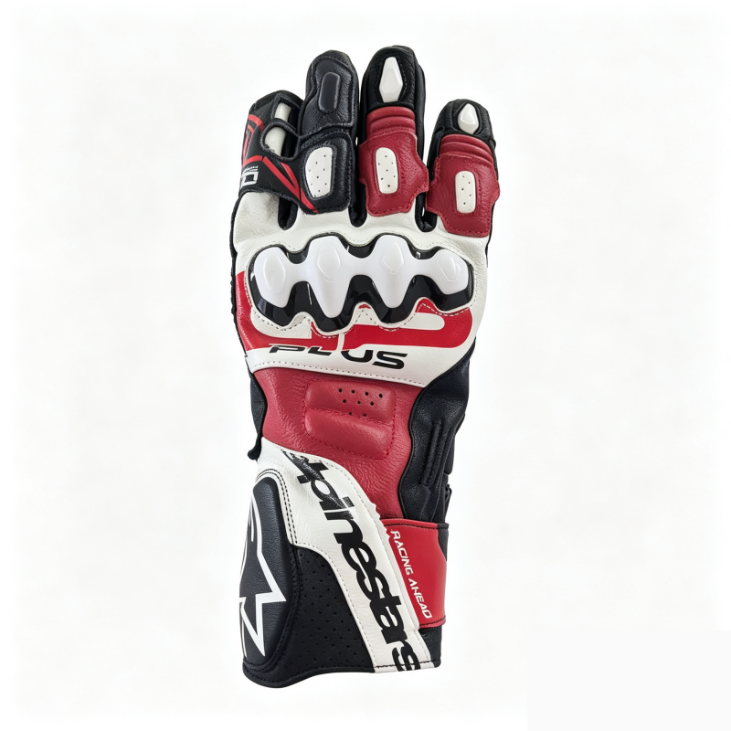 Touchscreen sheepskin motorcycle gloves-G91