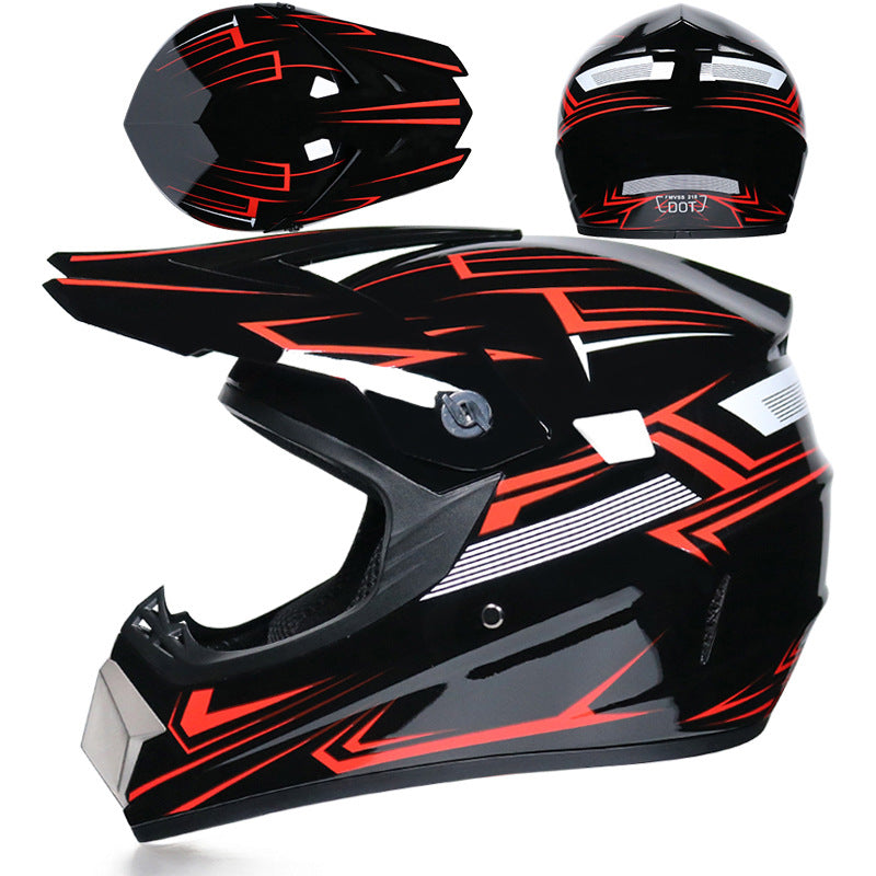 Lightweight full-face off-road motorcycle helmet-I164