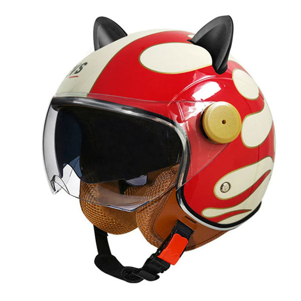 Cute cat ear motorcycle helmet-open design-I70