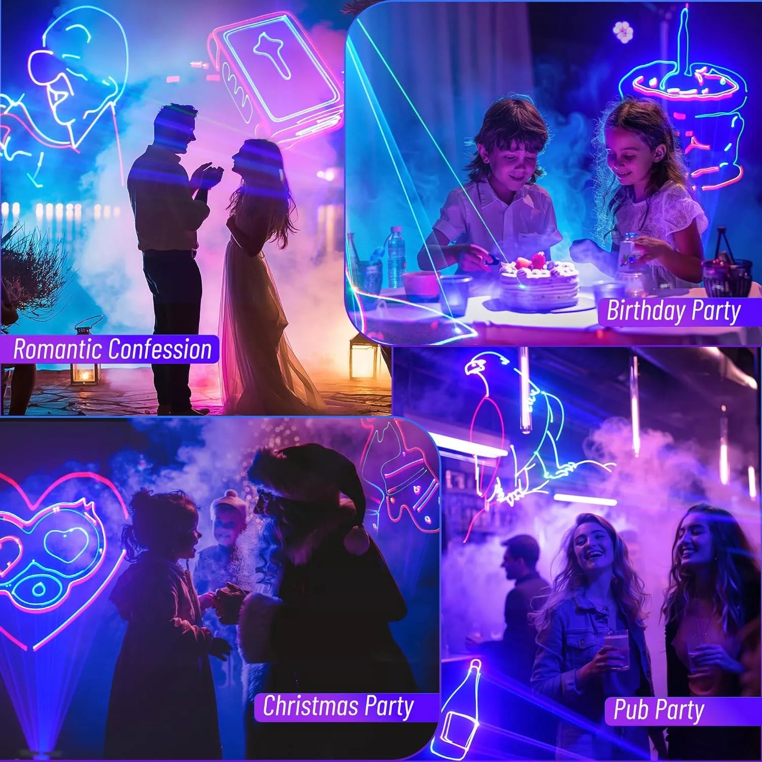 iOS/Android APP IP65 Animation Laser Light-A3