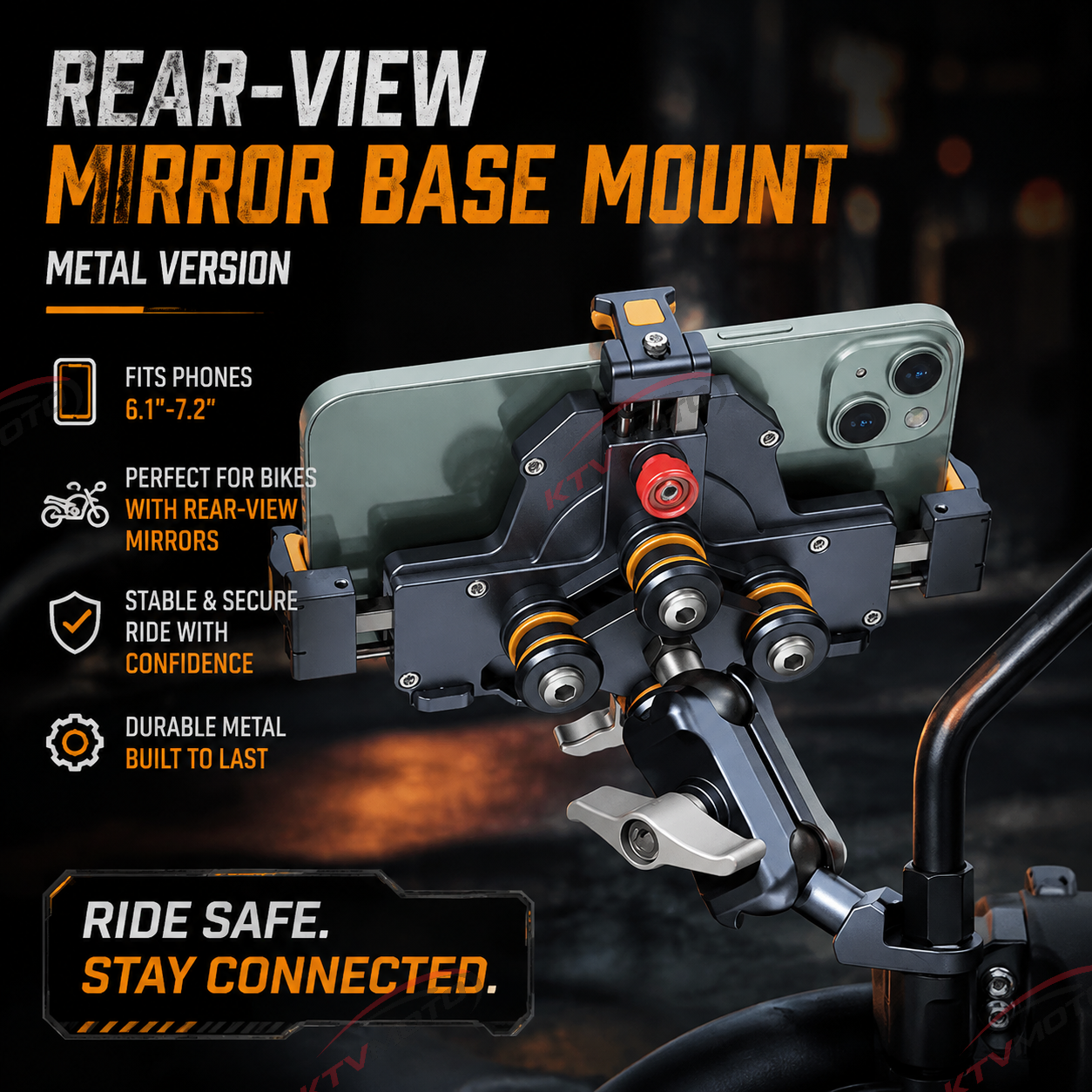 🔥Aluminum alloy double shock absorption mobile phone holder-M27