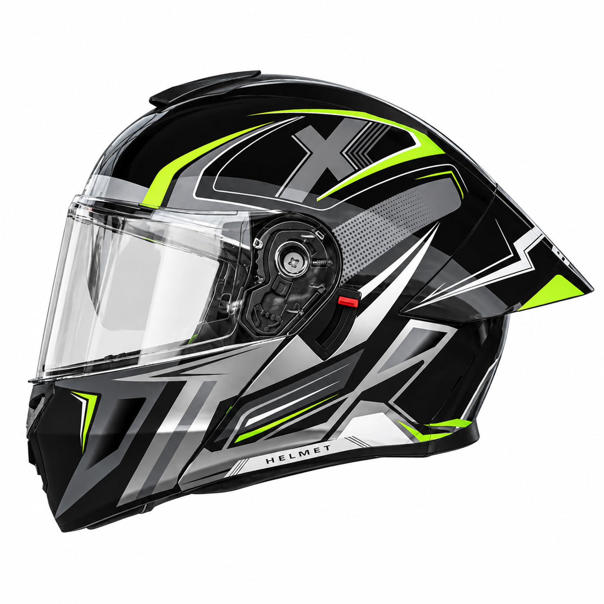 Full-face modular motorcycle helmet with dual visors-I286