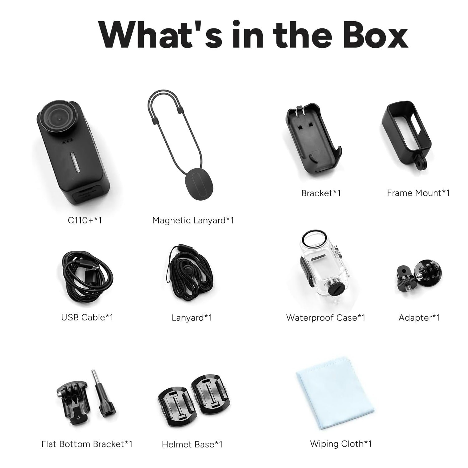 4K POV Pocket Action Camera 170° FOV Video 6-Axis Stabilization Mini Body Camera