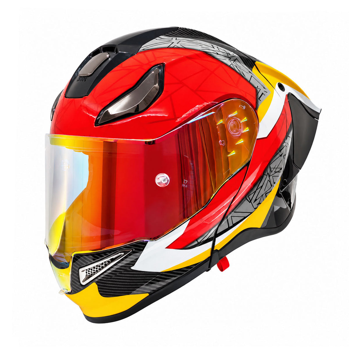 Modular Motorcycle Helmet for Cruising and Track Riding-I309