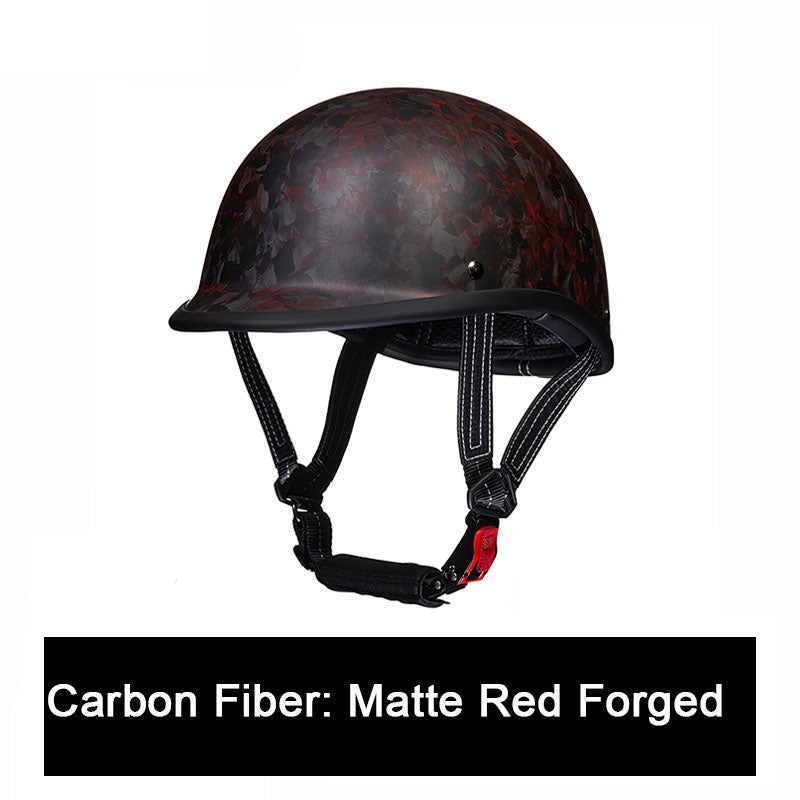 Carbon fiber motorcycle half-helmet cruiser helmet-I52
