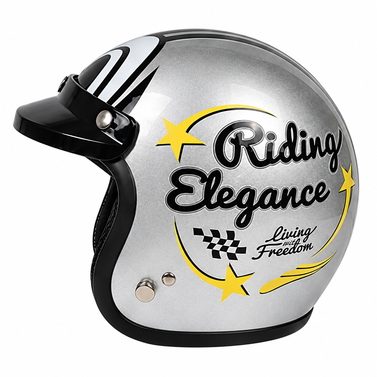 Retro "Big Eye" 3/4 Motorcycle Helmet-I44