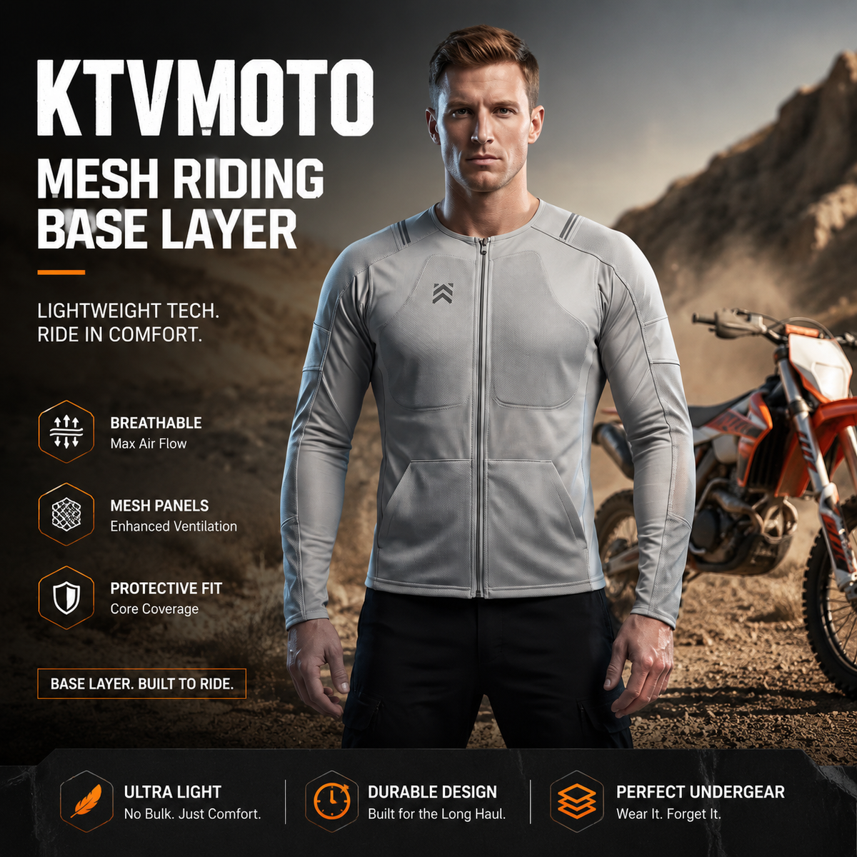 Mesh quick-drying protective clothing and cycling suit-J70