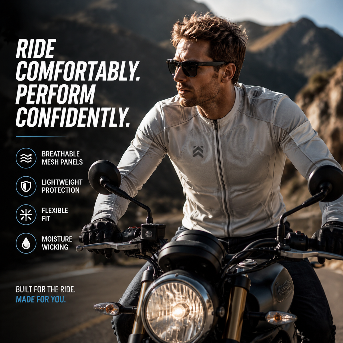 Mesh quick-drying protective clothing and cycling suit-J70