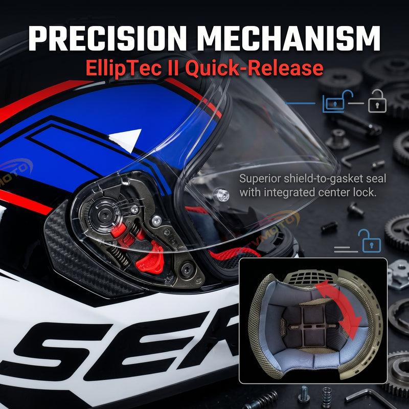 Motorcycle helmet with advanced ventilation system-I58