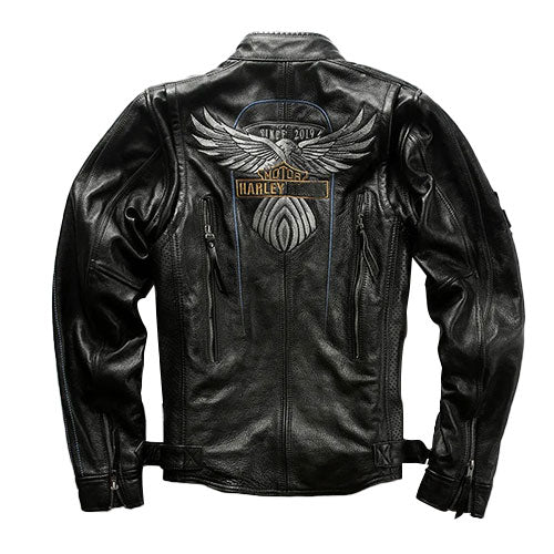 Harley 115th Anniversary Genuine Leather Jacket-A16