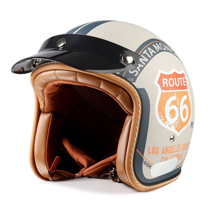 DOT Motorcycle Helmet 3/4 Half Helmet-I17