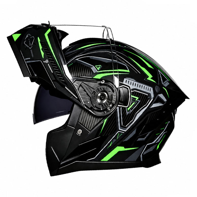 Motorcycle Flip Helmet Modular Full Face Double Visor Racing -I197