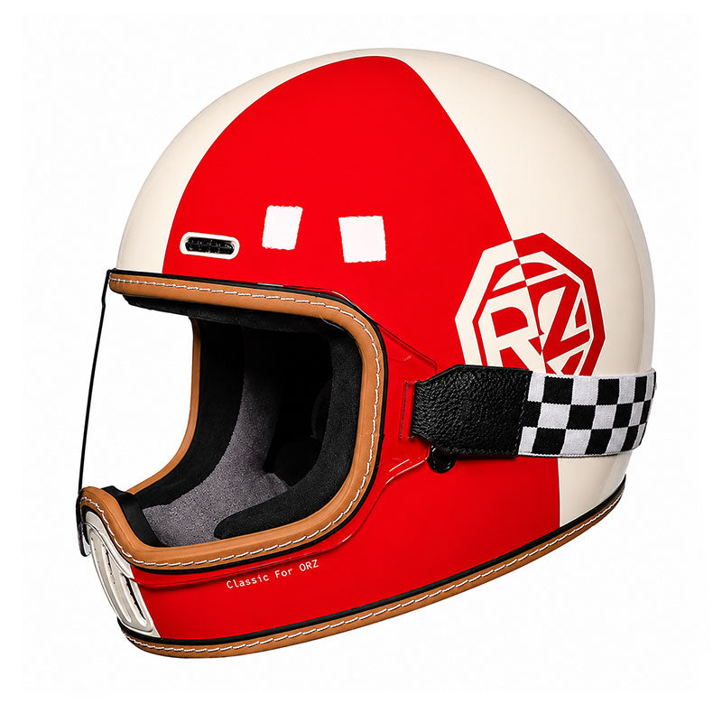 Retro cruiser motorcycle helmet-I218