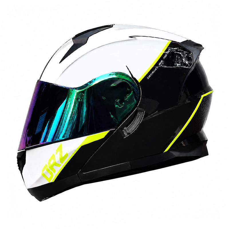 DOT-Certified Modular Motorcycle Helmet with Iridescent Visor-I210