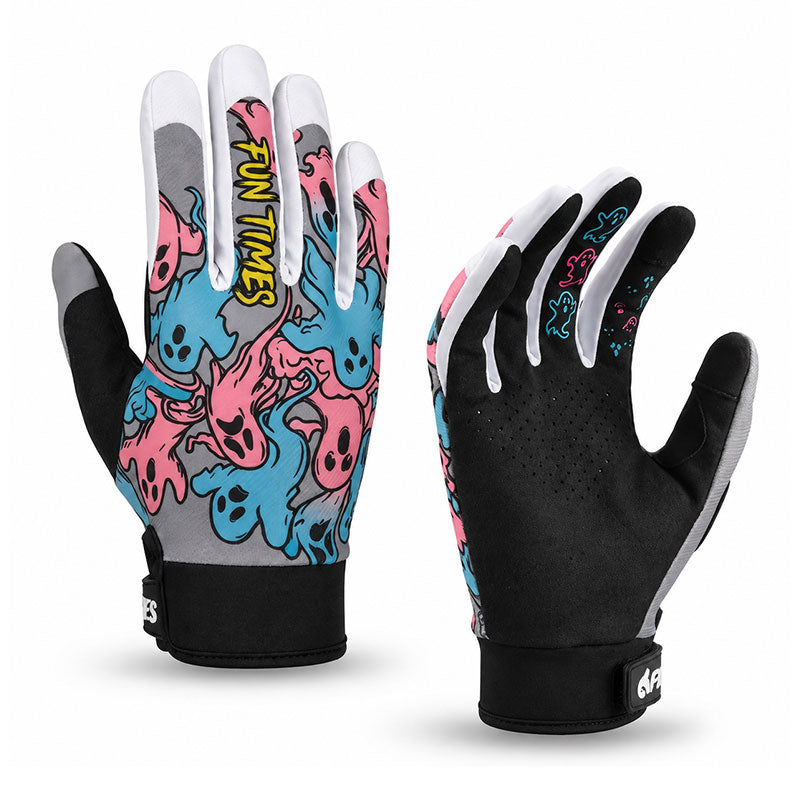 KTVMOTO Ghost Graffiti Motorcycle Gloves Full Finger Touchscreen Outdoor - G100