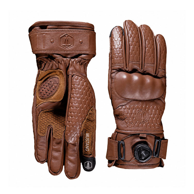 KTVMOTO Autumn/Winter Warm Retro Cowhide Motorcycle Gloves-G48