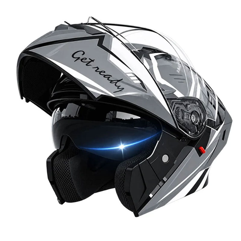 Modular Motorcycle Helmet with Dual Visor-I122