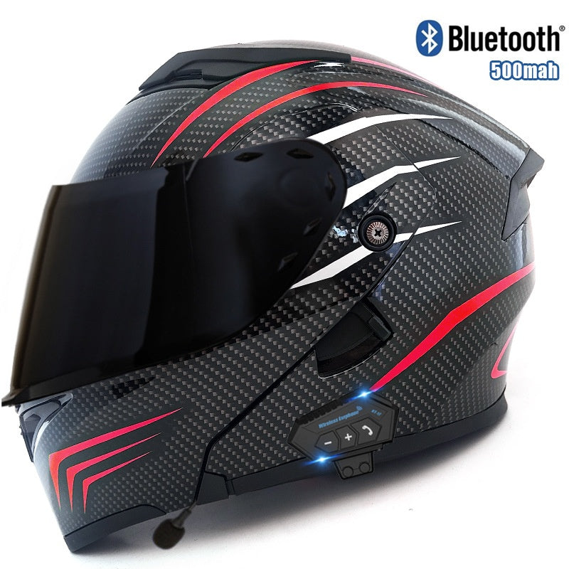 Windproof and noise-reducing full-face racing helmet-I92