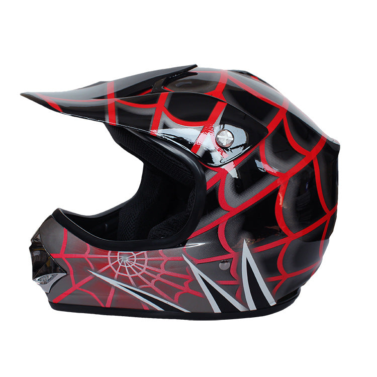 Spiderweb Off-Road Motorcycle Full-Face Helmet-I108